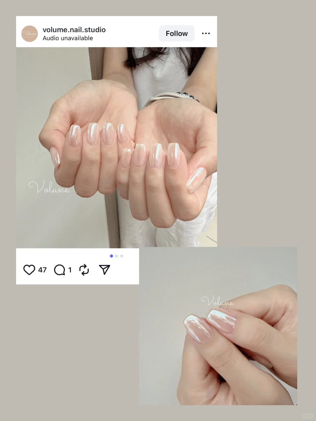 𝐌𝐚𝐫𝐤一些海莉白月光美甲💅: