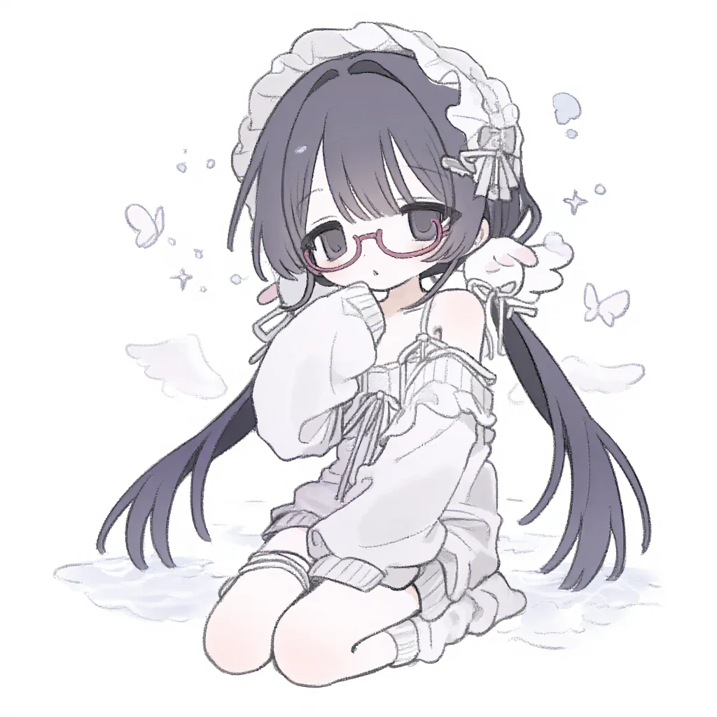 简约线条少女头像分享～