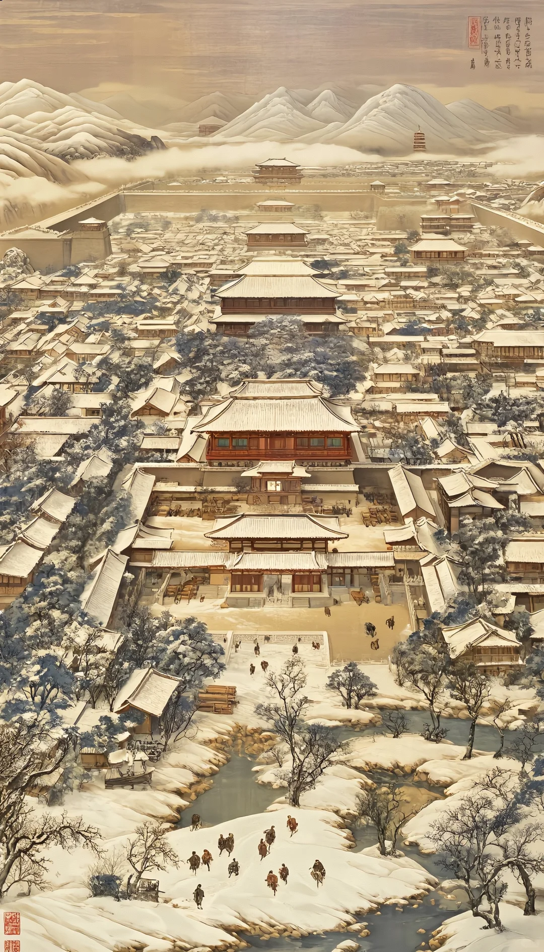 雪满长安道