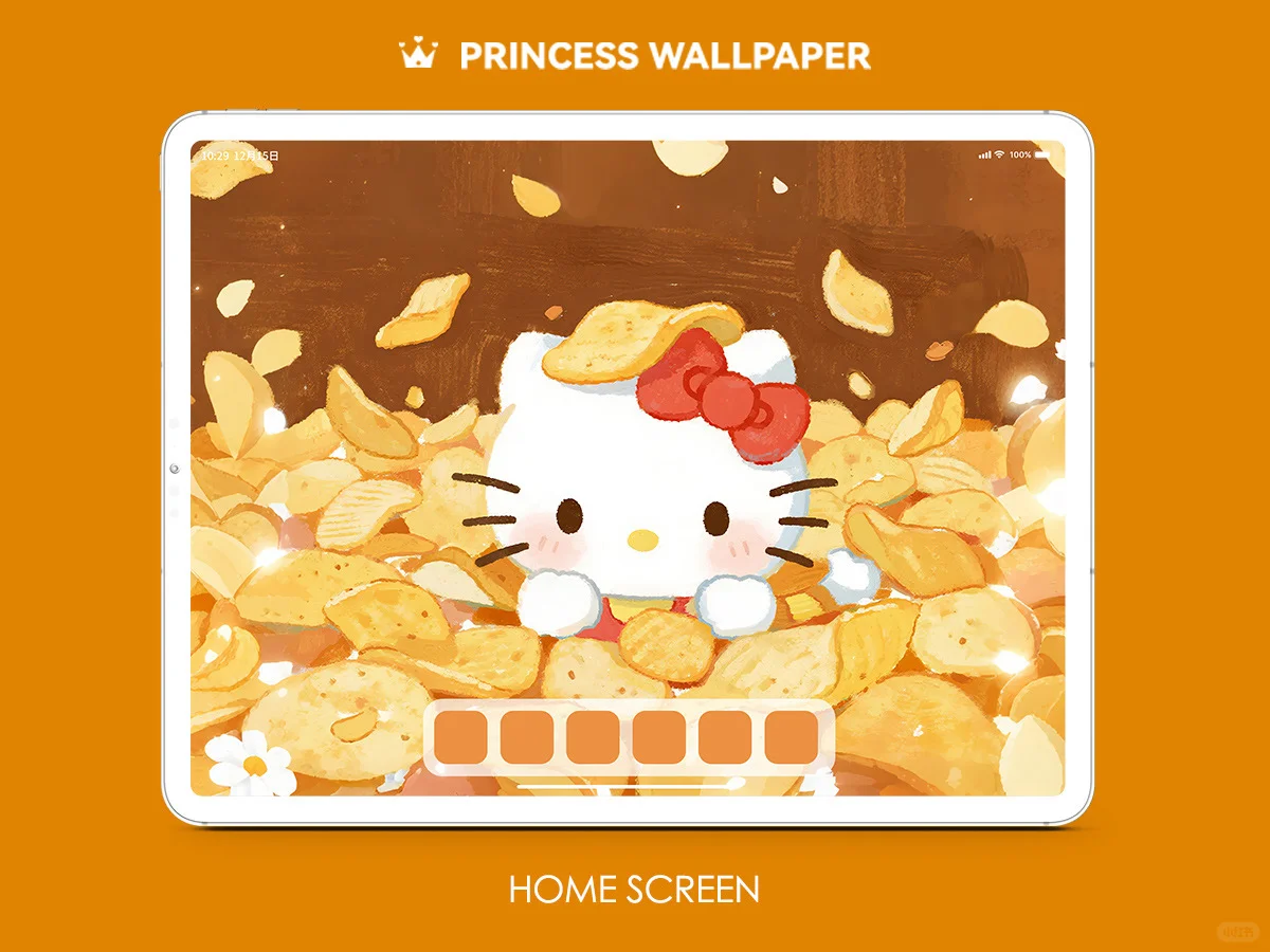 930#🍟HelloKitty满屏薯片🤎ipad高清壁纸