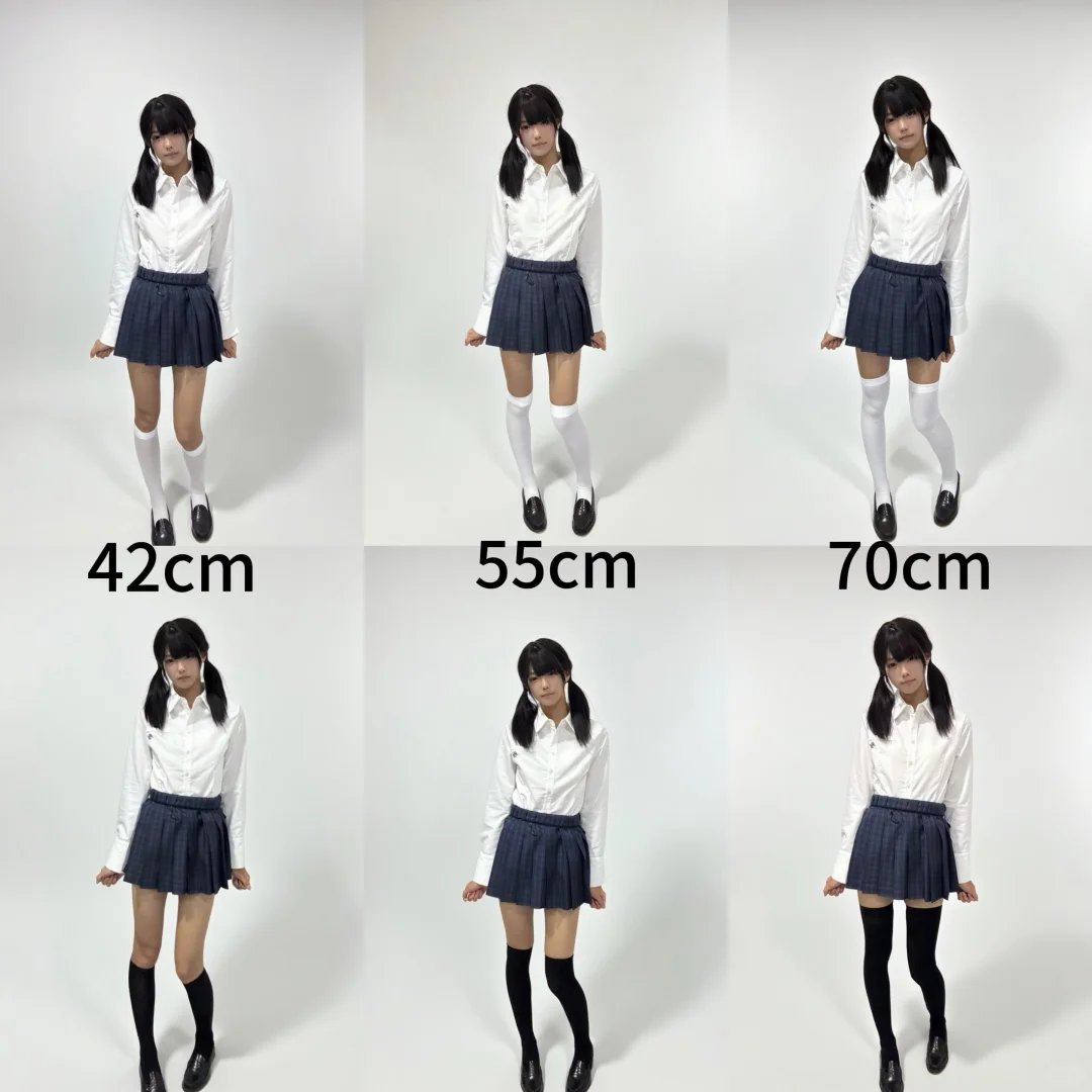 不同长度袜子对比