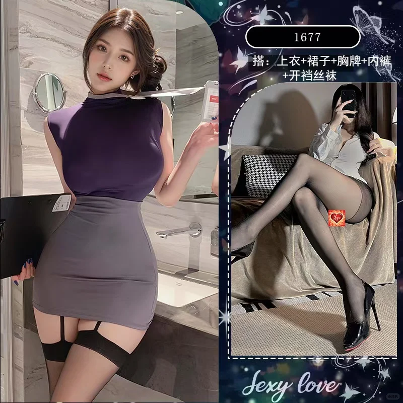 禁欲系OL秘书制服套装火穿搭气质一整套御姐