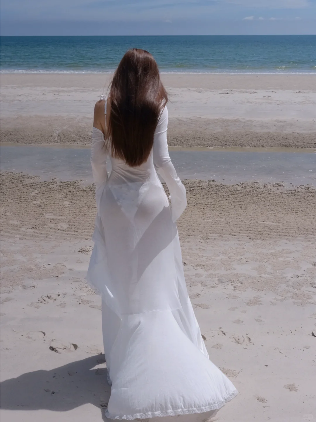 👙.海边泳衣穿搭，是人鱼公主的纱裙