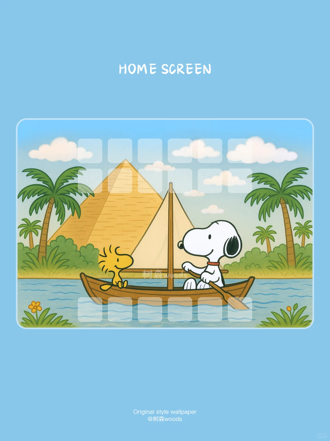 127| 史努比-史努比的埃及🇪🇬之旅平板壁纸