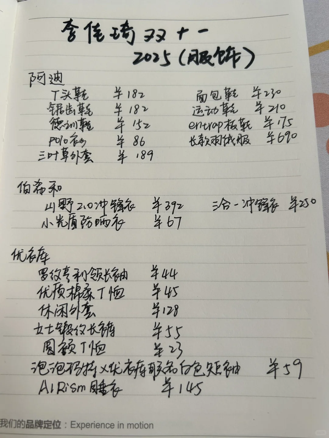 🆘2025李佳琦双十一(服饰篇)