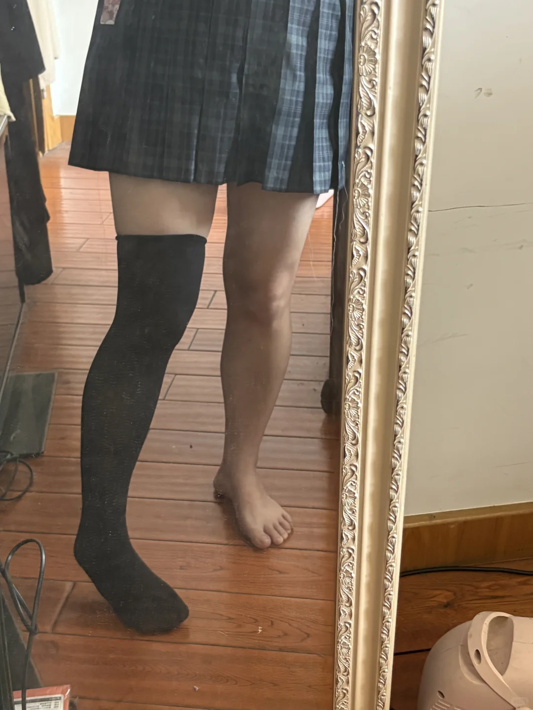 jk是肉腿的救赎/140斤超真实测评过膝袜