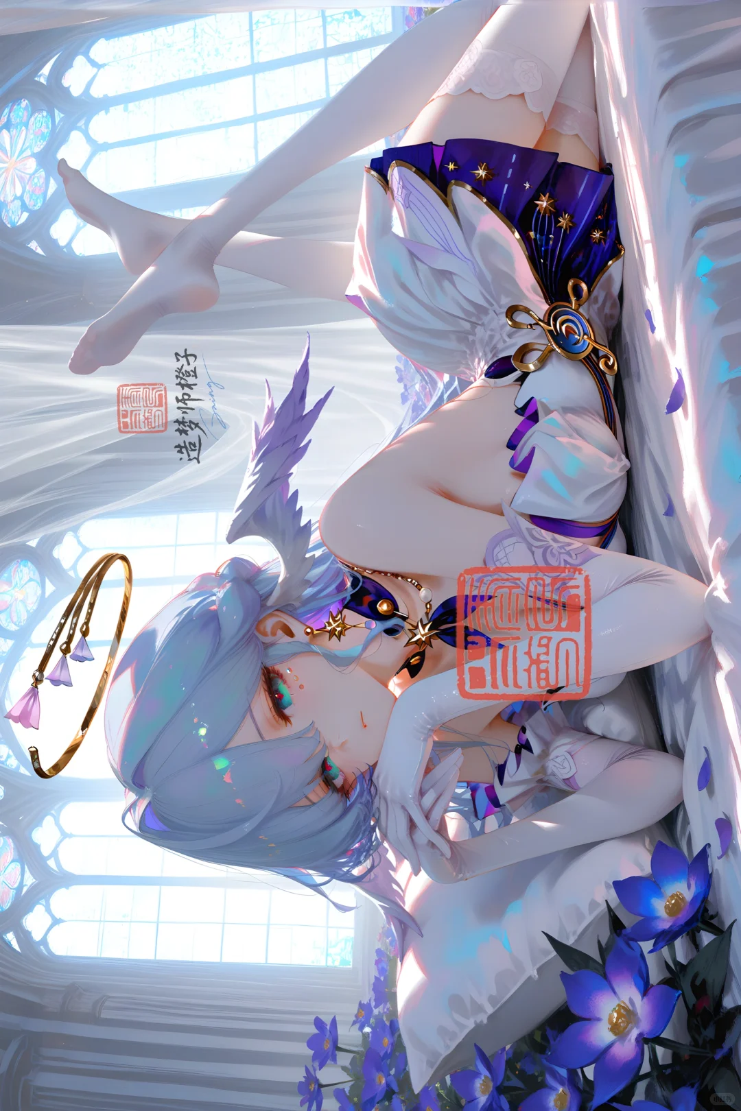 “崩铁教堂梦境✨六位女神床榻壁纸