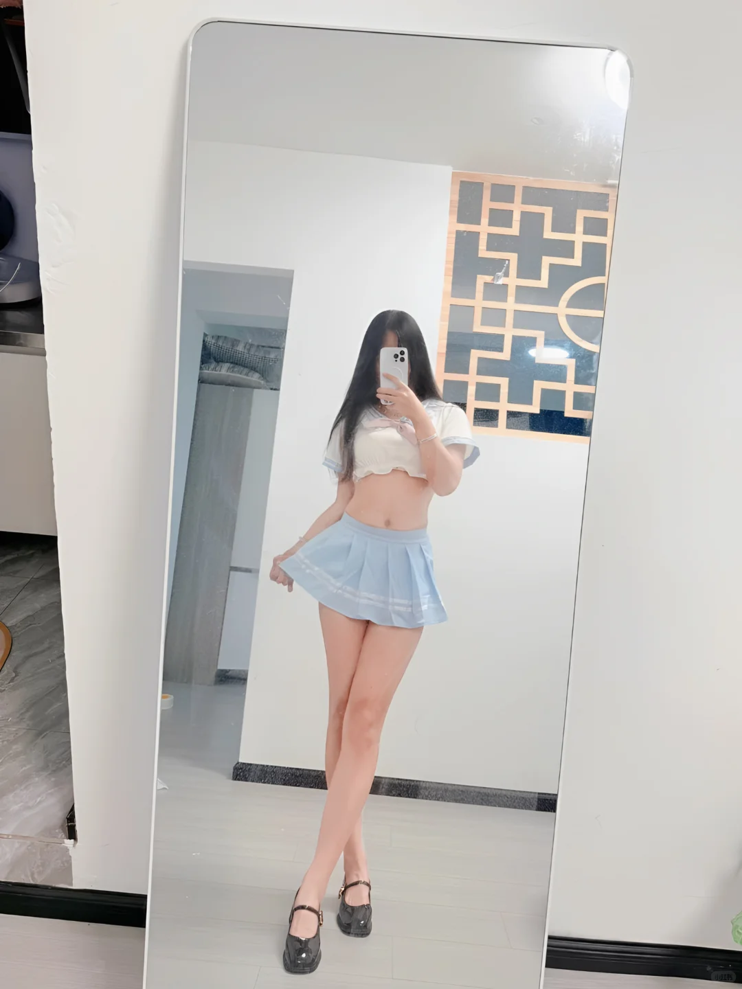 左滑帮我穿上吧🤍甜妹必备的白蓝配色！