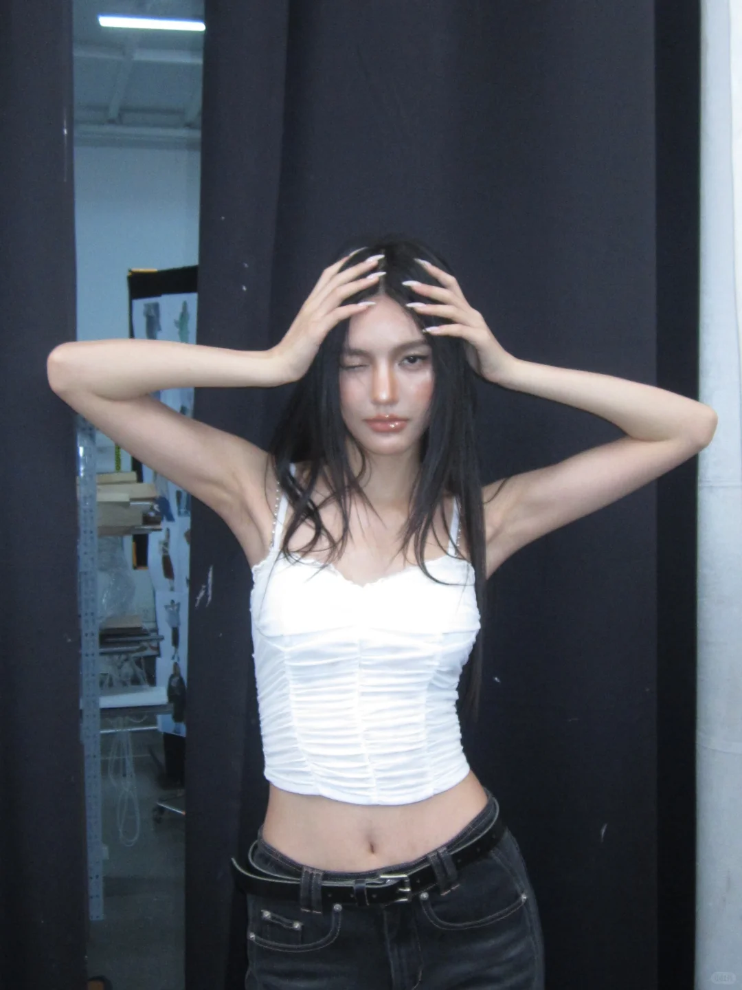 很有妮味的小白花吊带 ——胶片直出的貌美！！
