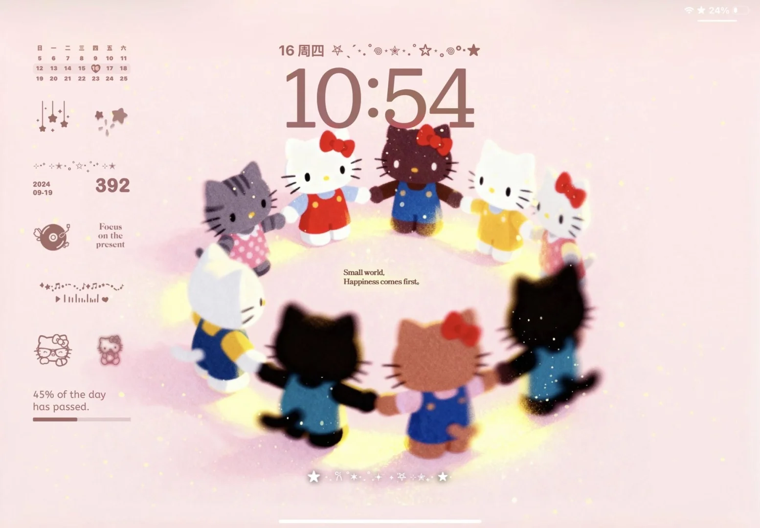 Kitty壁纸太可爱了！