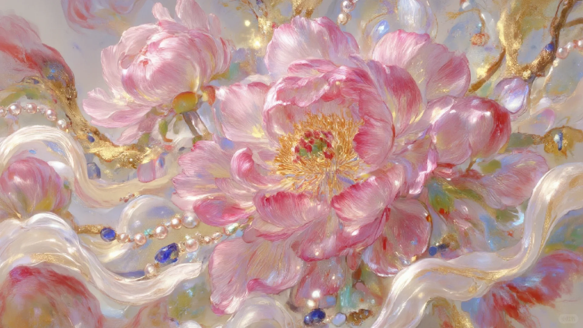 🌸壁纸 | 绮丽·牡丹映宝光