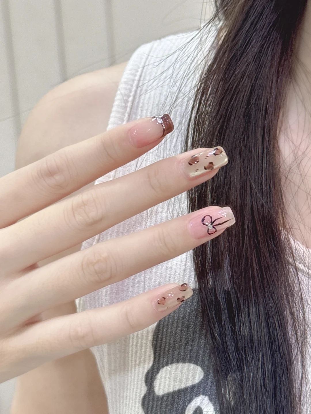秋冬必备显白ins豹纹辣妹风美甲💅