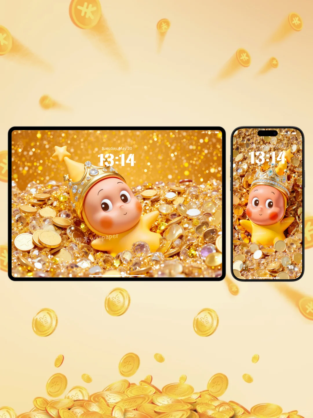193‖星星人爆金币啦💰✨‖平板电脑壁纸