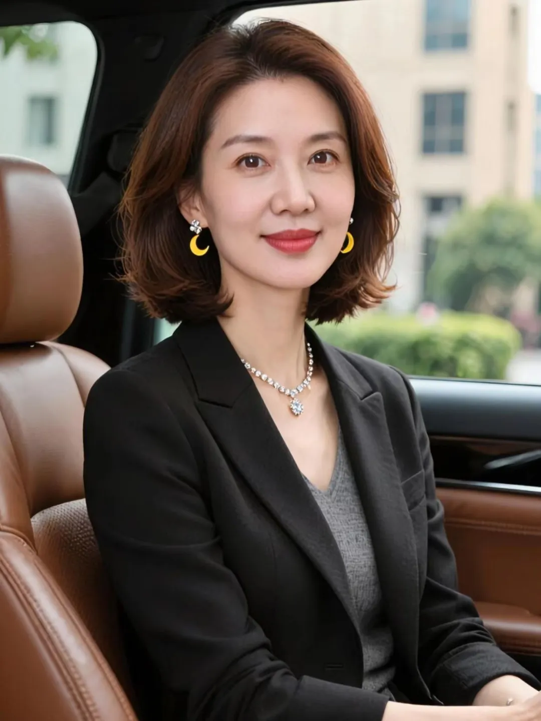 55岁阿姨短卷发的魅力，真的yyds！！！