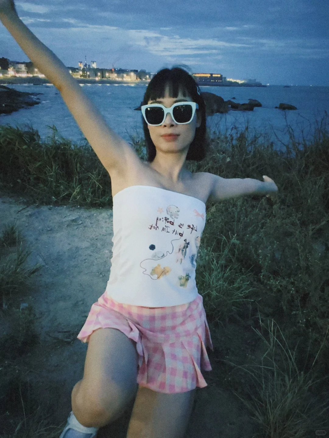 眉上刘海女孩ootd