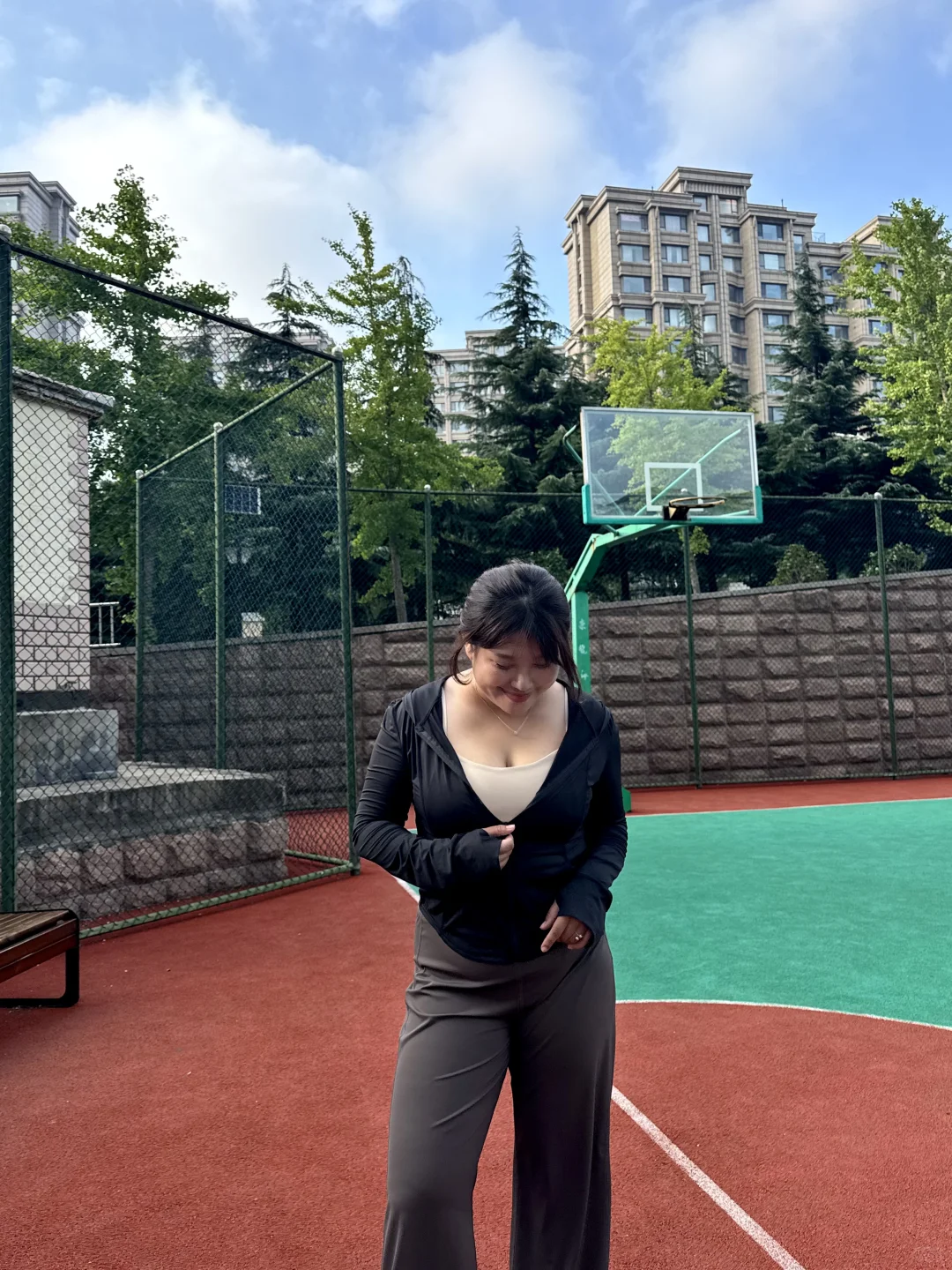 163/156斤 今天运动穿这套