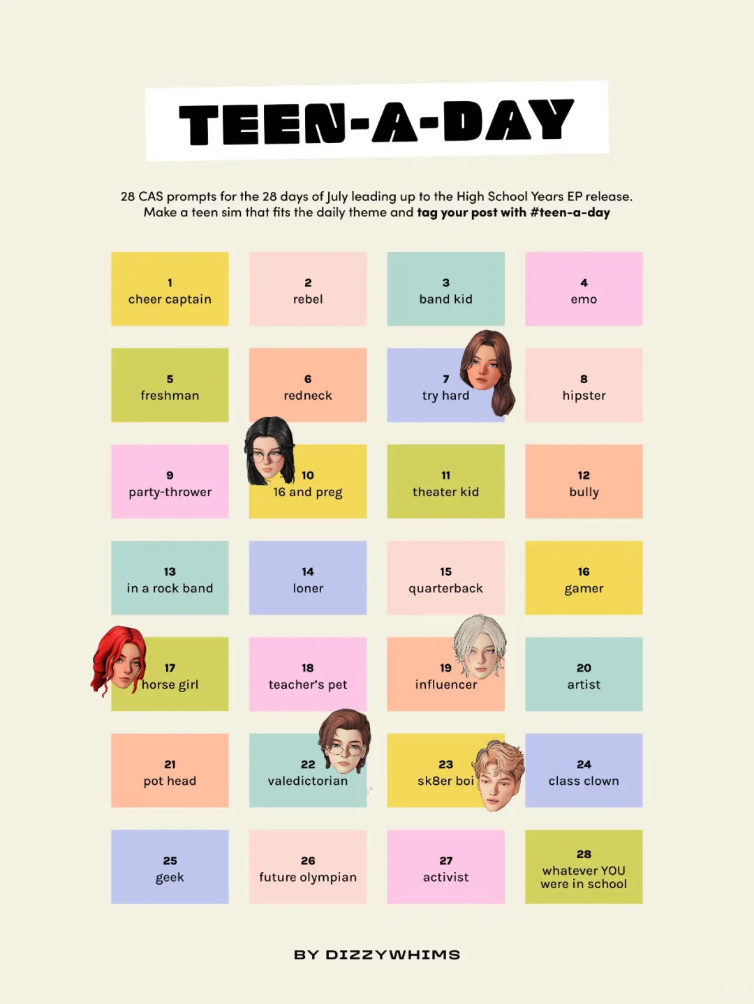 【sims4高中生挑战】day6-（7）try hard