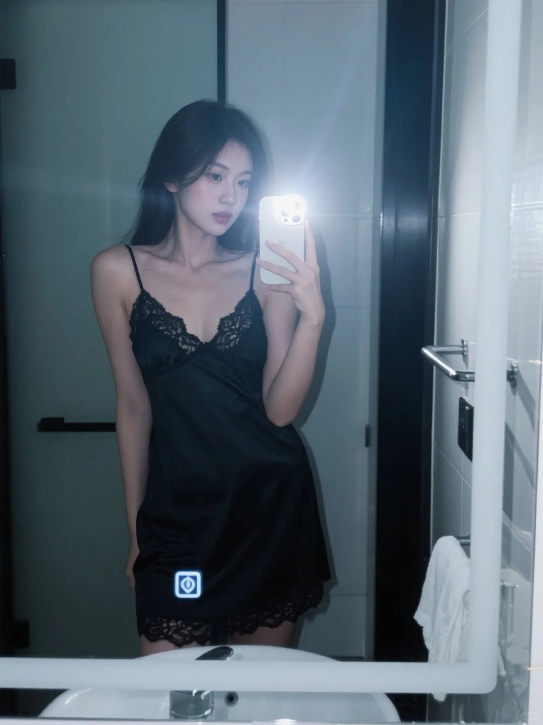宝宝看镜头,穿漂亮的睡衣,做好睡的梦(ฅ´ω
