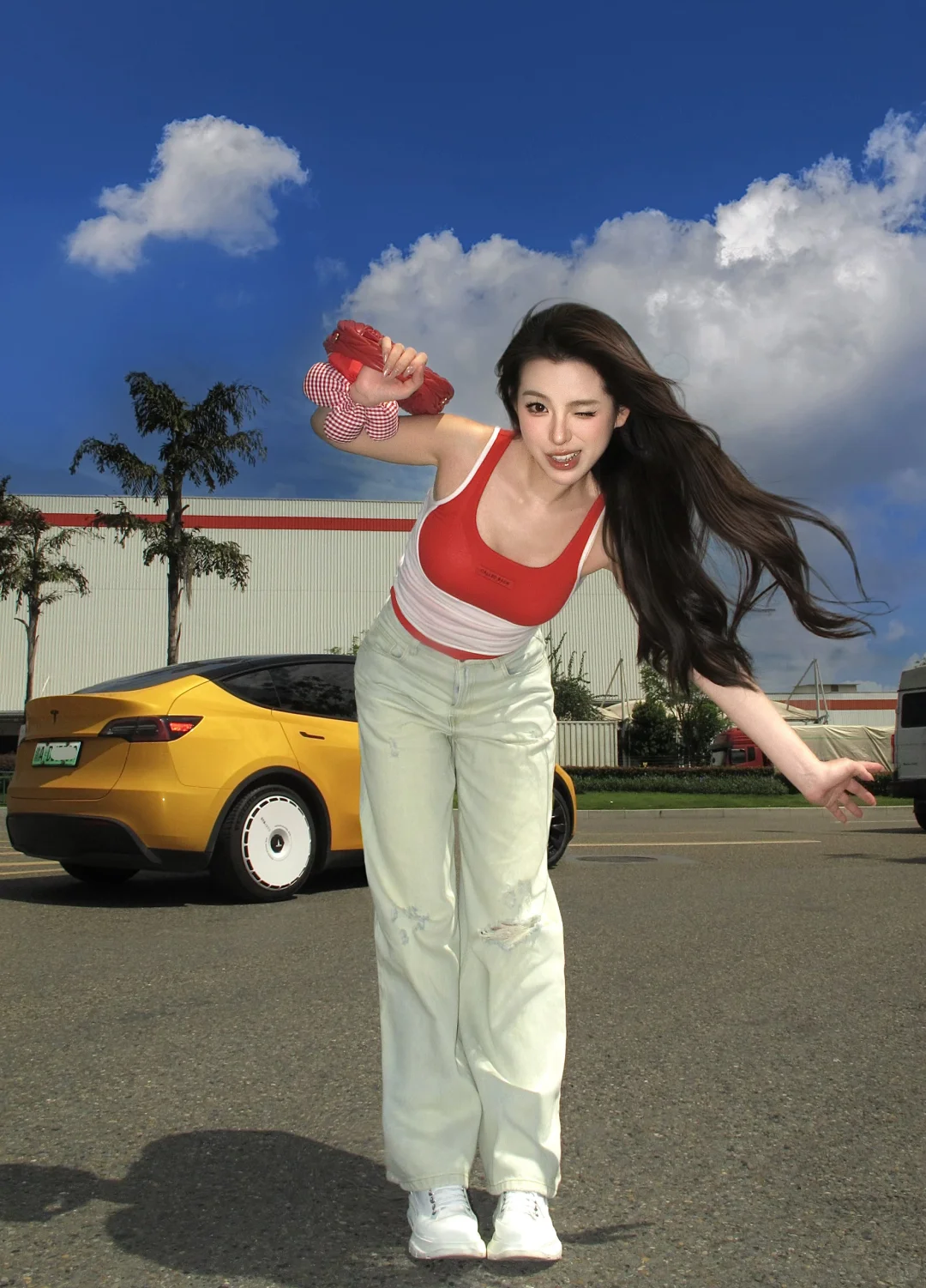 快来学这个博主的生命力拍照姿势！