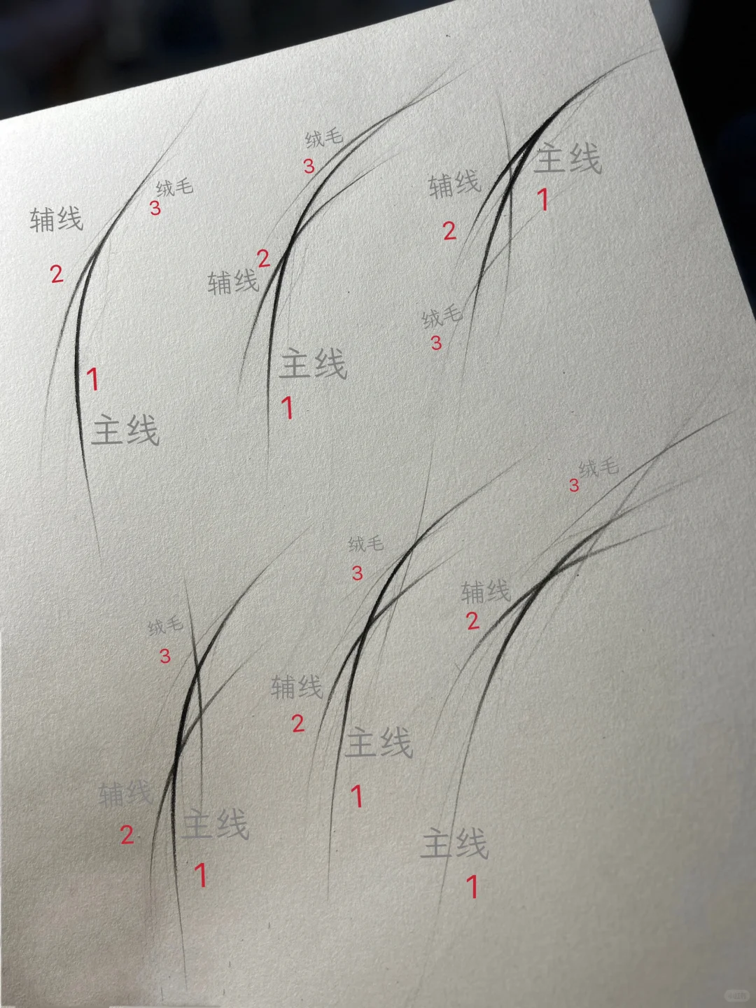 野生眉眉头组合线条合集