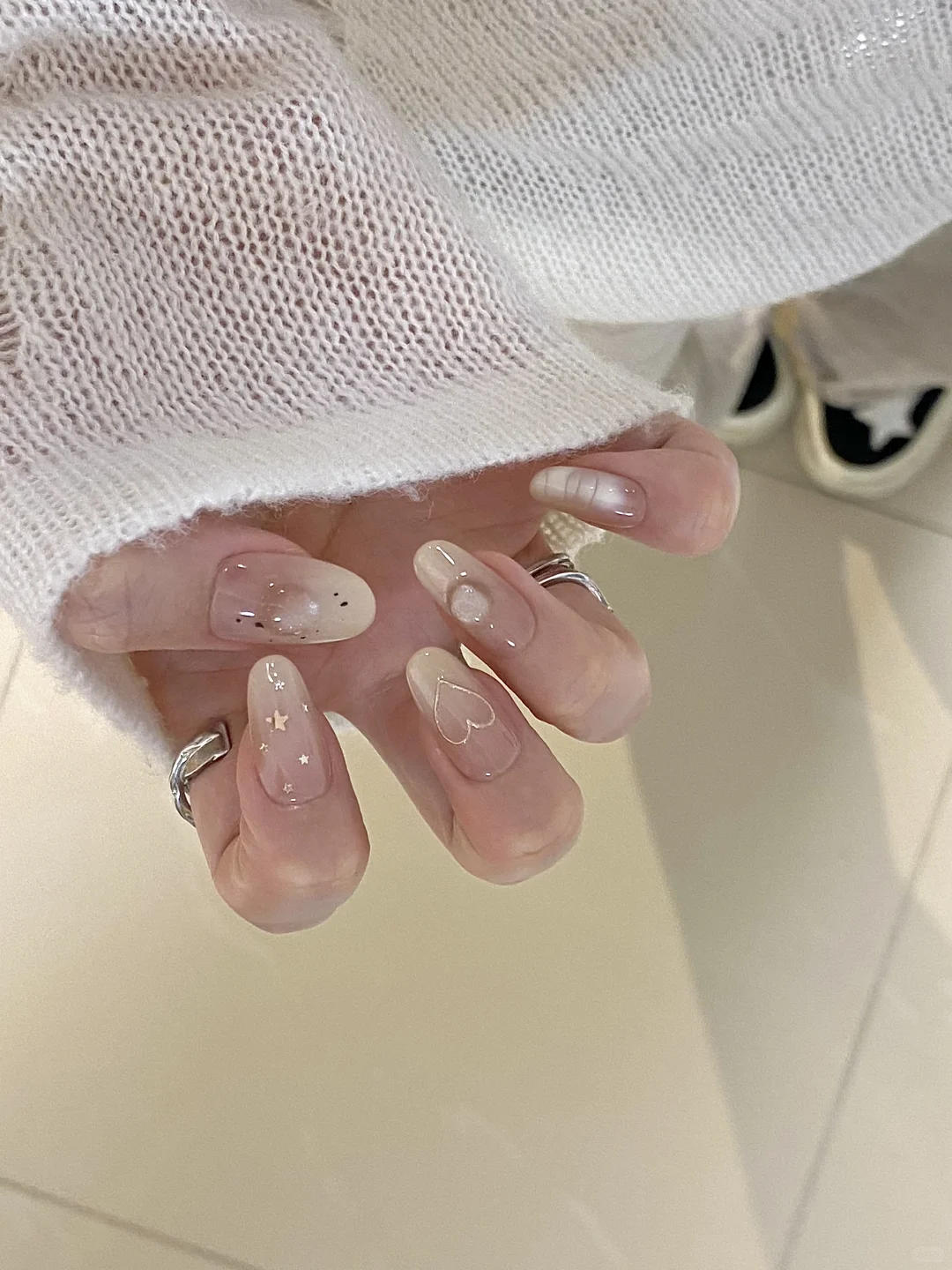 取向狙擊♡♩好适合初秋的韩系奶呼呼美甲