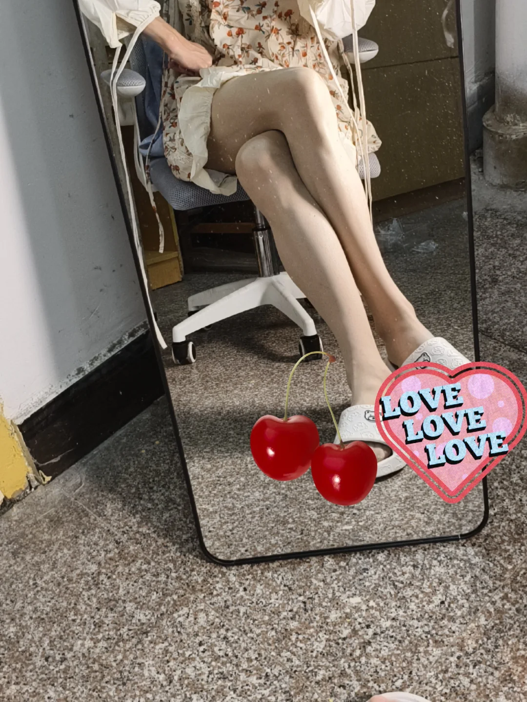 蓝发小裙裙配小鞋鞋太好看辣