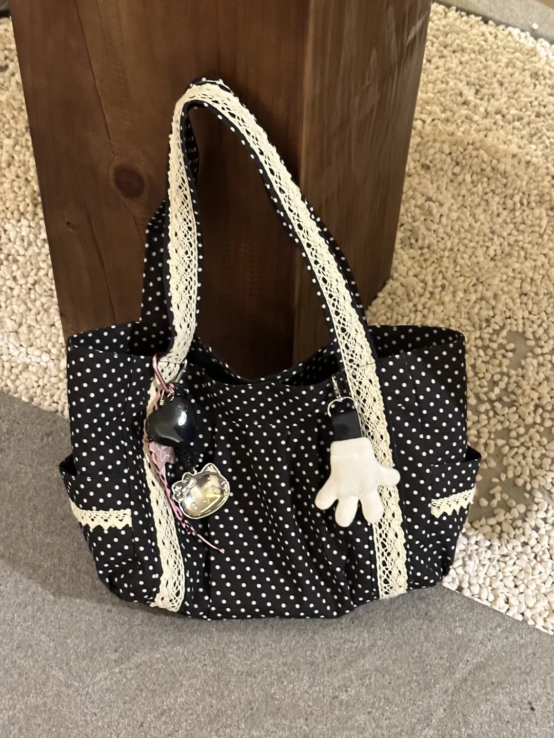 波点蕾丝🔗中古风太爱了🍂19.9💰绝绝子👜