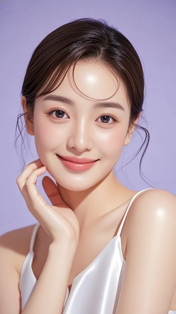 电商主图模特紫色系💜美业模特高清无水印