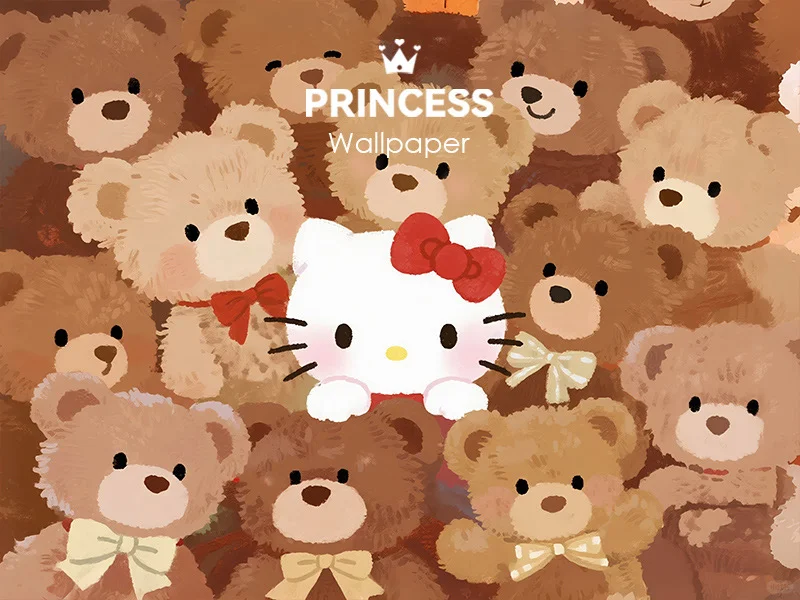 1011#🐻HelloKitty泰迪小熊🤎平板高清壁纸