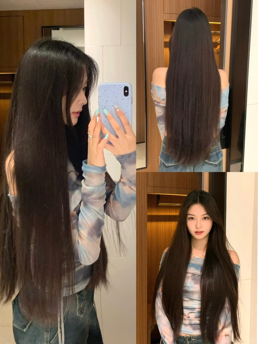 清冷感还得是长直发