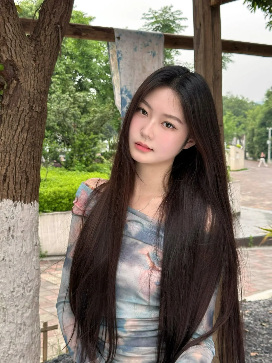 清冷感还得是长直发