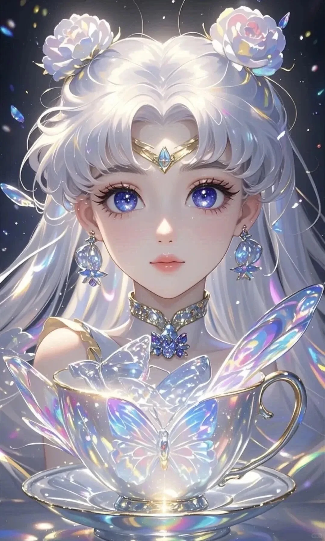 iPad壁纸｜黑猫和少女
