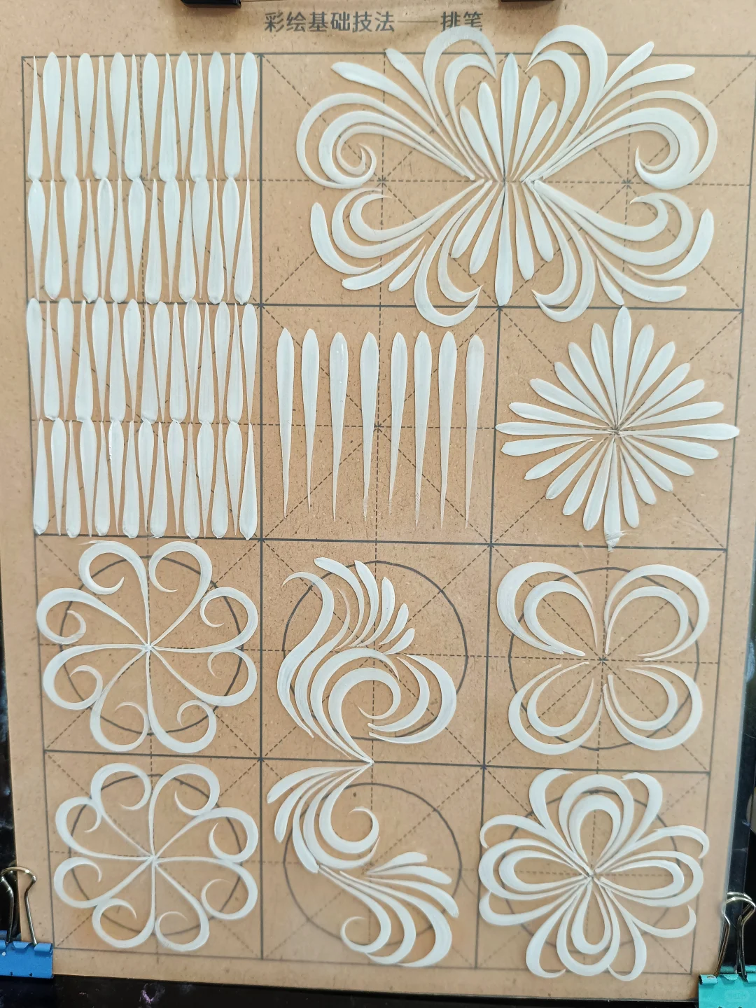 面部彩绘|近几天线条及控笔练习2⃣