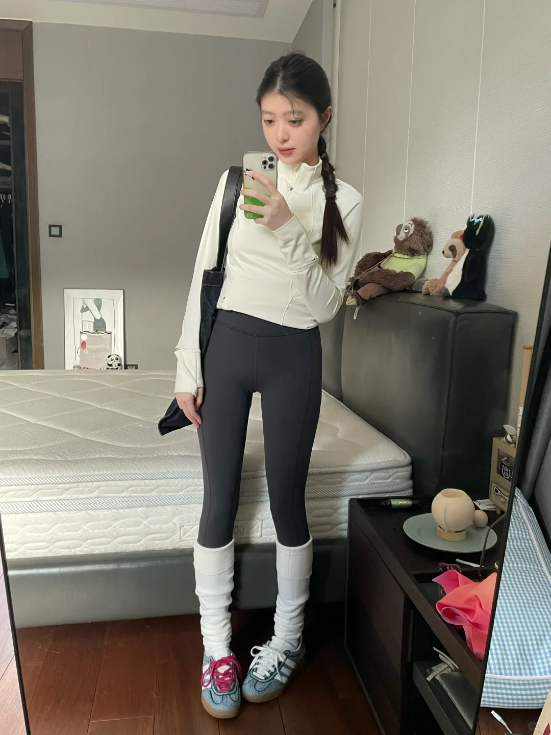 今天的运动日穿搭/白色为主lulu平替