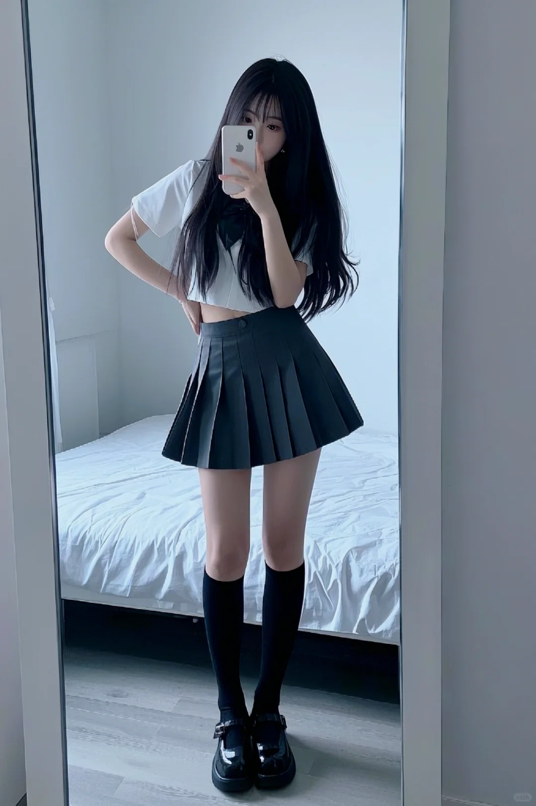 怎么会有这么甜的jk制服女生!