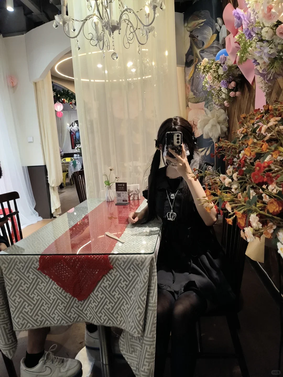 考试前拍的蕾服