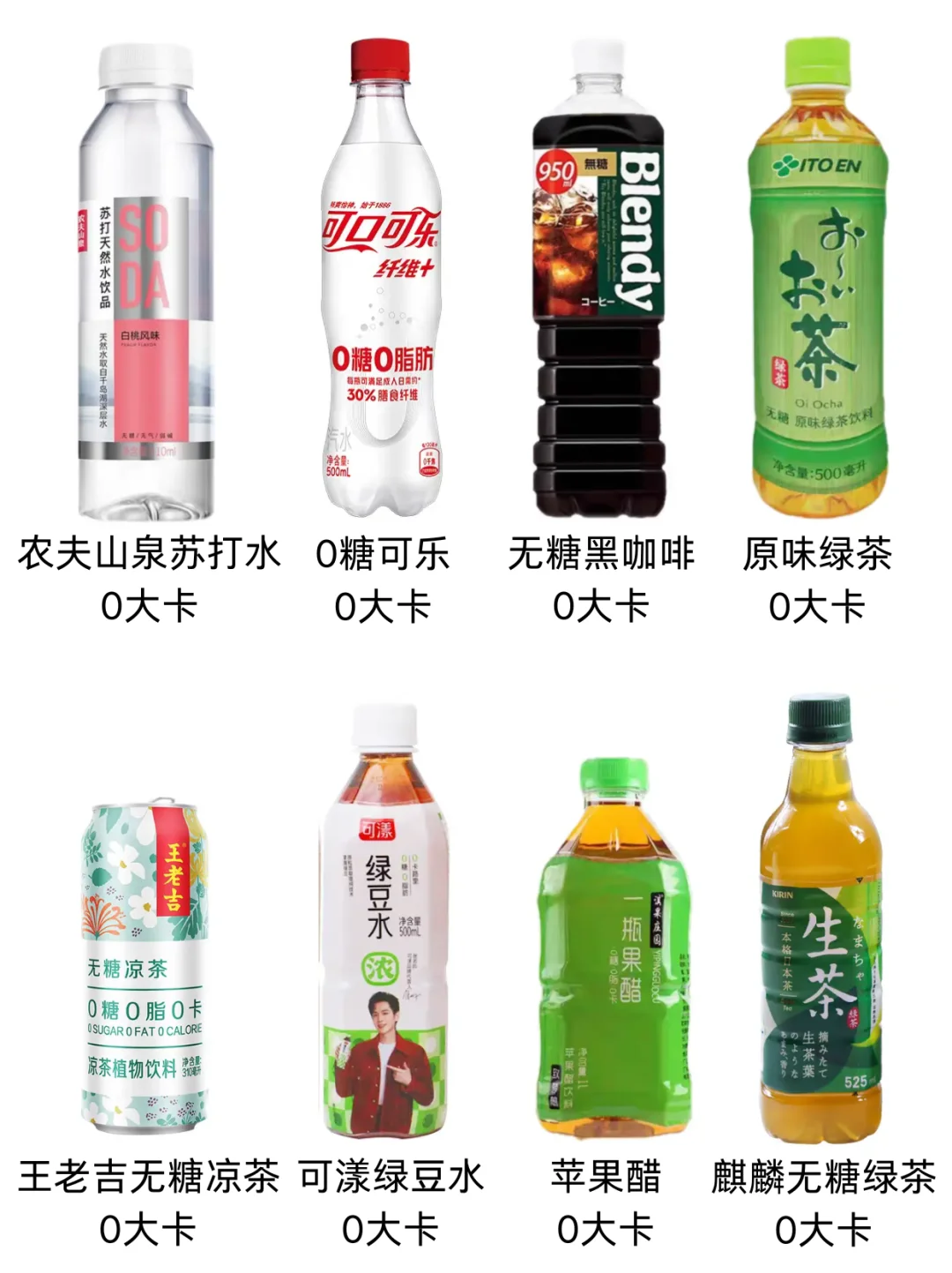 减脂期0️⃣卡无糖饮料推荐合集