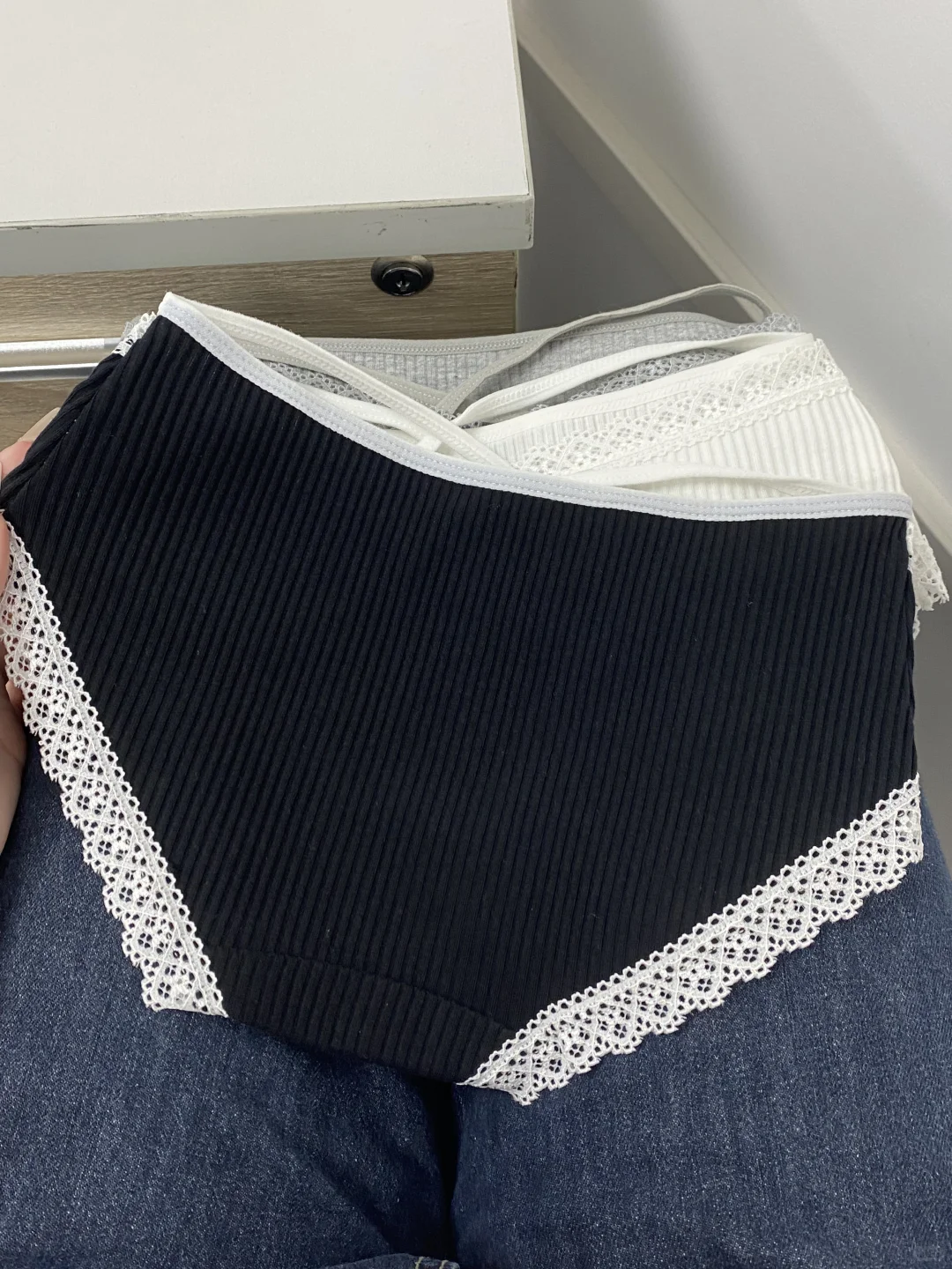 小红书跟风成功!7A纯棉蕾丝内裤才7r💰