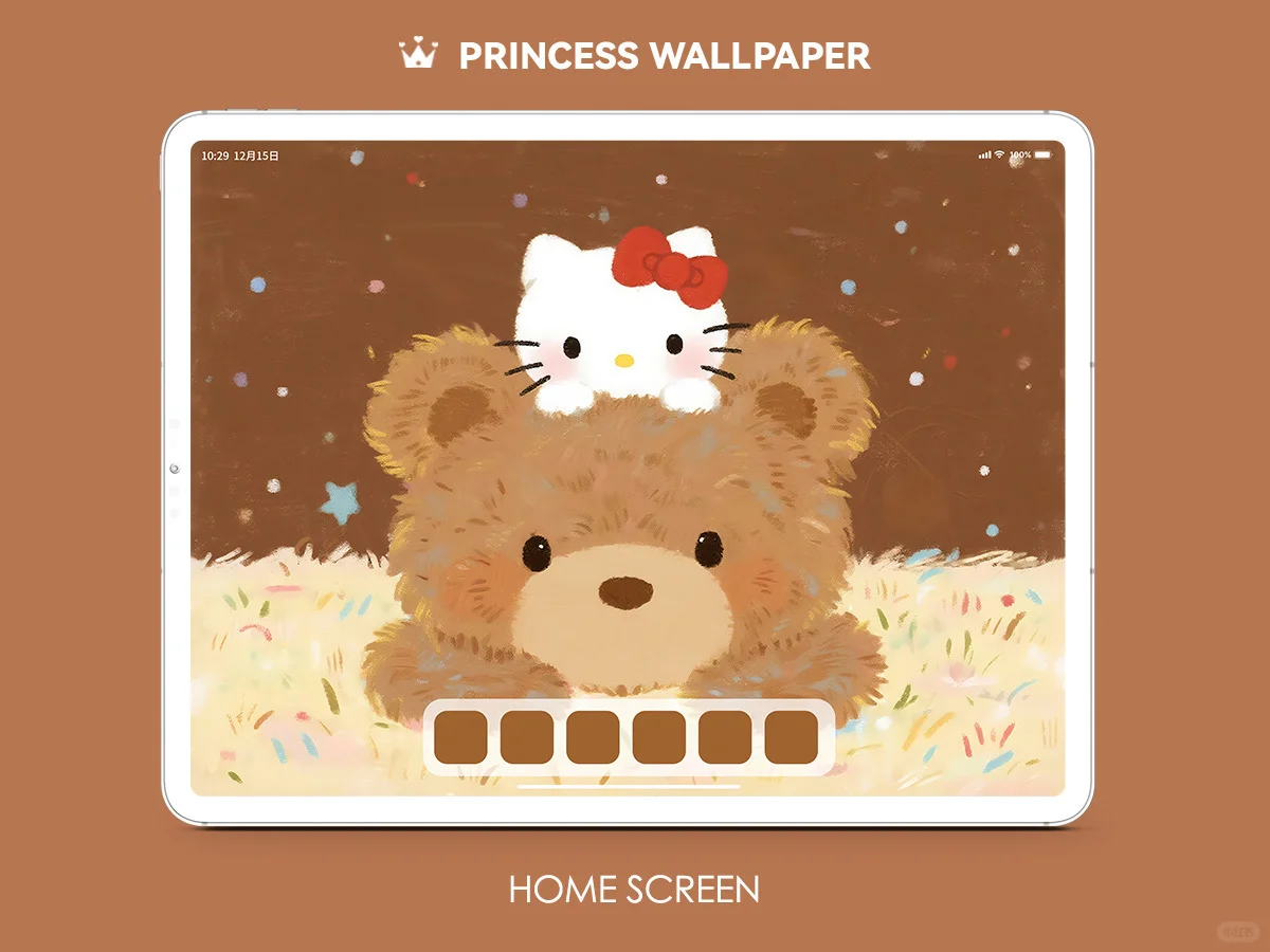 1011#🐻HelloKitty泰迪小熊🤎平板高清壁纸