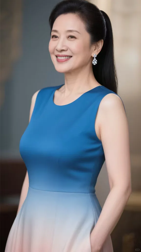 48岁漂亮阿姨的美，戳中心巴