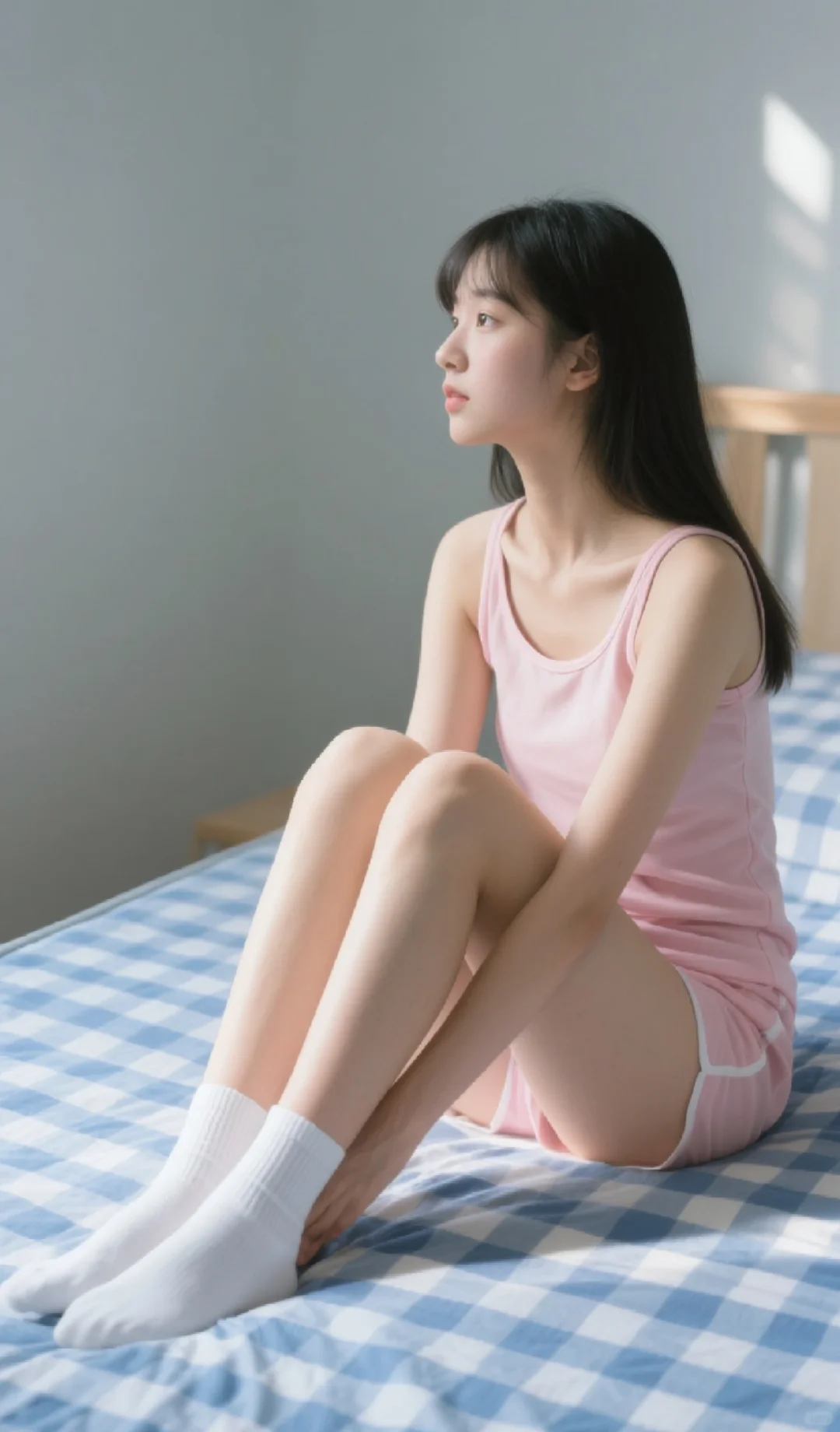 仙女式蹲着拍照哈哈哈