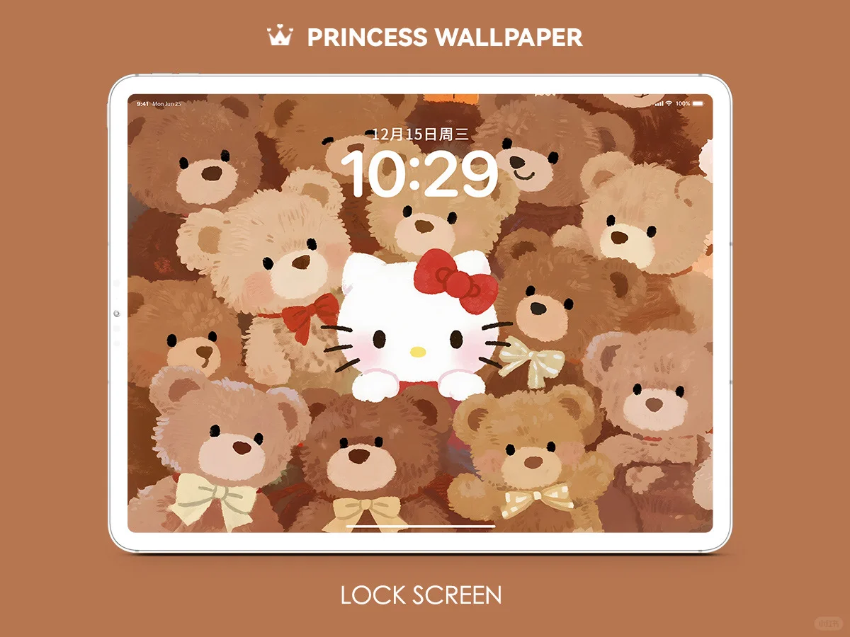1011#🐻HelloKitty泰迪小熊🤎平板高清壁纸