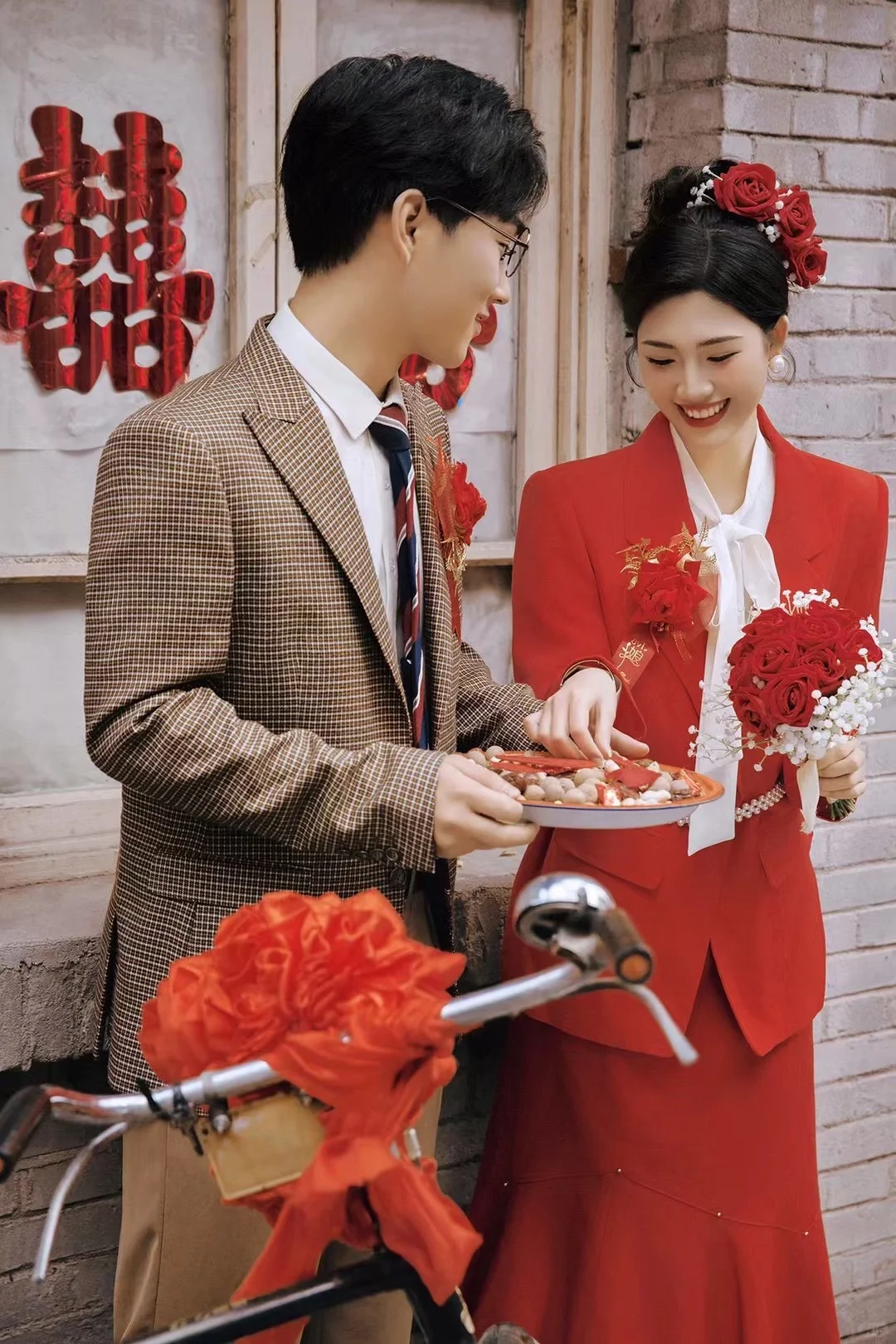 80年代复古婚纱照也太有感觉了吧