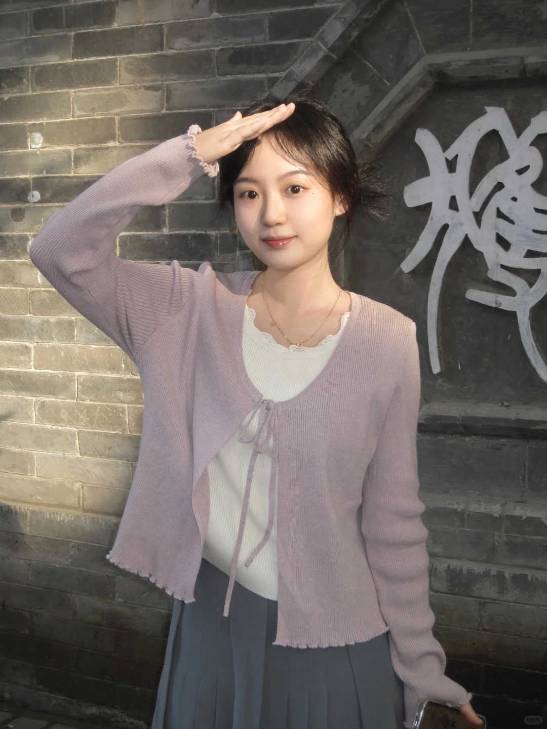一整个温柔的氛围感穿搭！