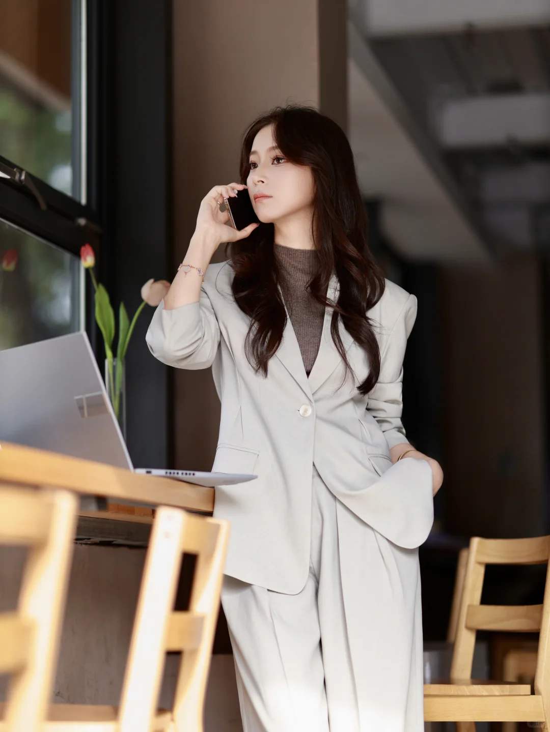 通勤也要松弛的office lady