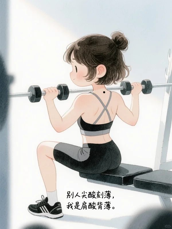 女生健身的8个沙雕瞬间,笑到出现腹肌😂