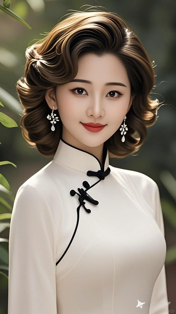 高清美女图片素材，礼貌拿图