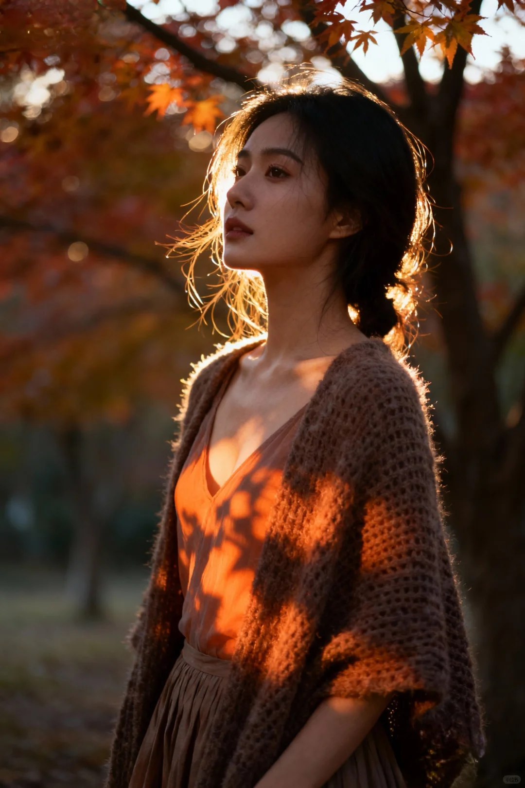 枫叶🍁下的胶片人像摄影📷