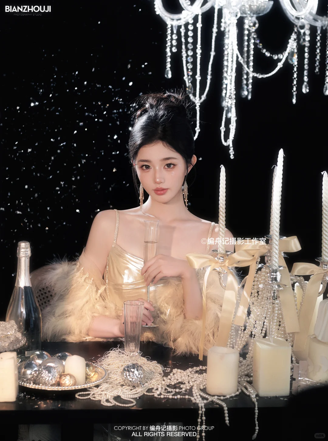 黑金璀璨的贵气时刻✨豪门千金生日写真🎂