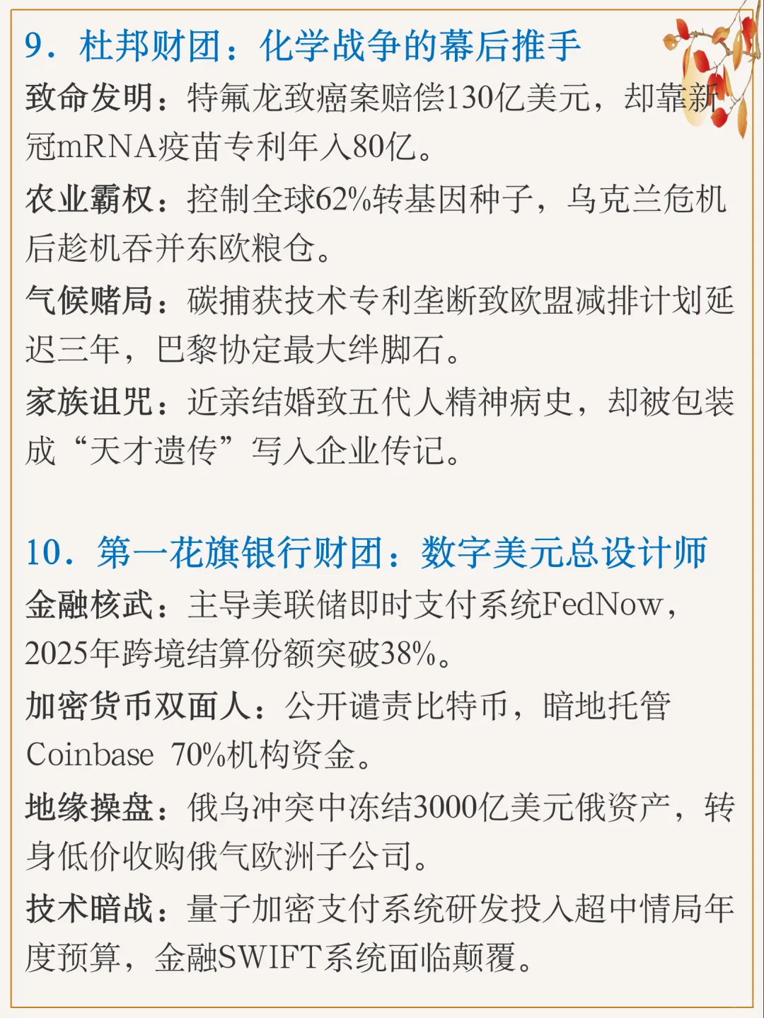 全球十大财团｜是谁在操控世界经济命脉？